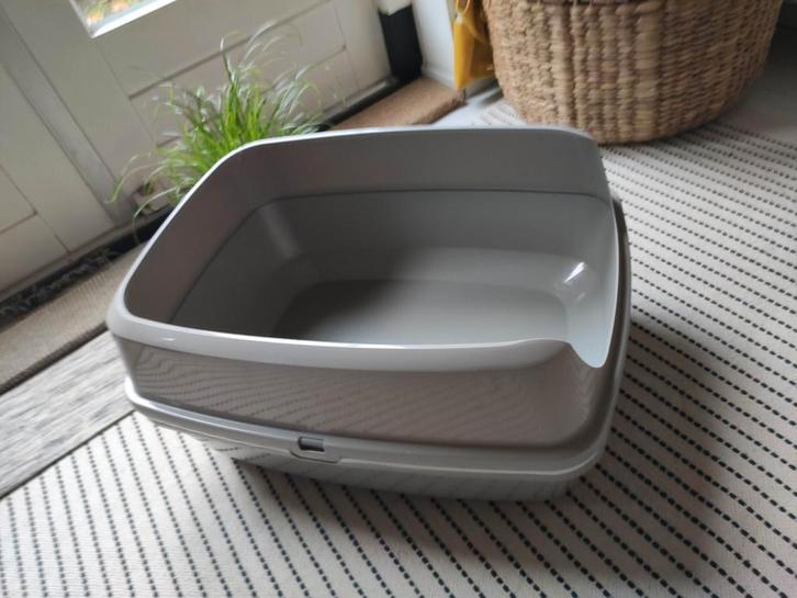 Kattenbak met zeef Moderna Lift to Sift grijs, Dieren en Toebehoren, Kattenbakken, Zo goed als nieuw, Ophalen