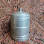Mooie oude tabakspot banka tin gehamerd Indonesie pot 20 cm, Ophalen of Verzenden