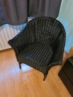 Gratis: rotan stoel, Huis en Inrichting, Stoelen, Ophalen, Gebruikt, Zwart, Riet of Rotan