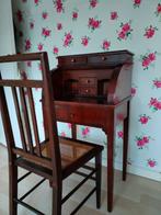 Kersenhouten unieke kleine secretaire met stoeltje, Huis en Inrichting, Kasten | Secretaires, Ophalen, Gebruikt, Klassiek