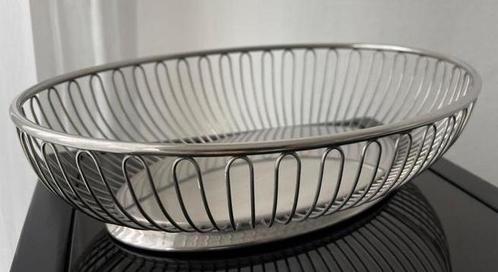 Alessi ovaal RVS draadschaal, Huis en Inrichting, Woonaccessoires | Schalen en Manden, Zo goed als nieuw, Mand, Ovaal, Overige materialen