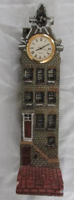 stenen model grachtenpand met klok, Ophalen of Verzenden, Zo goed als nieuw, Decoratie