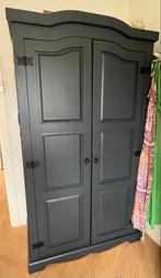 Grijze Kledingkast met Hang- en Legruimte, Huis en Inrichting, Kasten | Kledingkasten, Ophalen, Gebruikt, 100 tot 150 cm, 200 cm of meer