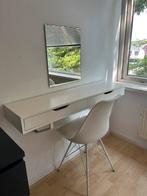 Kaptafel met stoel en spiegel, Huis en Inrichting, Tafels | Kaptafels, Ophalen, 50 tot 100 cm, Zo goed als nieuw, Minder dan 100 cm