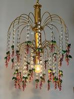 Vintage roze druiven kroonluchter hanglamp kristal Murano, Huis en Inrichting, Baak, Ophalen of Verzenden, Glas, Baak
