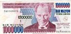 Bankbiljet:  TURKIJE  -  1.000.000 lirasi, Postzegels en Munten, Bankbiljetten | Europa | Niet-Eurobiljetten, Verzenden, Overige landen