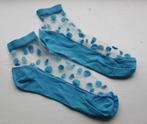 Nieuwe blauw doorzichtige sokken mt 38-39 Bonnie Doon, Sokken en Kniesokken, Blauw, Nieuw, Bonnie Doon