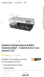 2x Ferplast konijnenkooi 120, Dieren en Toebehoren, Knaagdieren en Konijnen | Hokken en Kooien, Kooi, 110 cm of meer, Ophalen