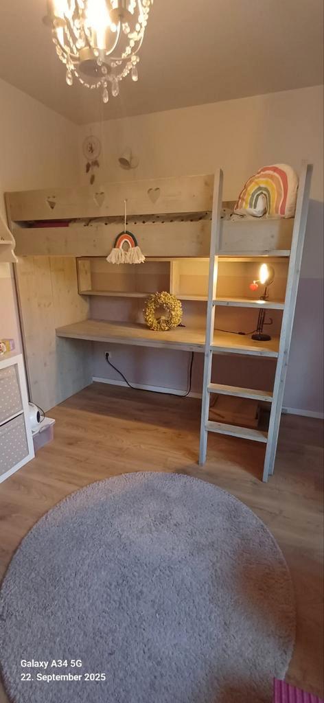 Mooie Jorg Hoogslaper in Zeer Goede Staat, Kinderen en Baby's, Kinderkamer | Stapelbedden en Hoogslapers, Zo goed als nieuw, Hoogslaper