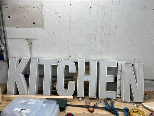 Letters meg LED verlichting. Project!, Huis en Inrichting, Lampen | Wandlampen, Gebruikt, Kunststof, Ophalen
