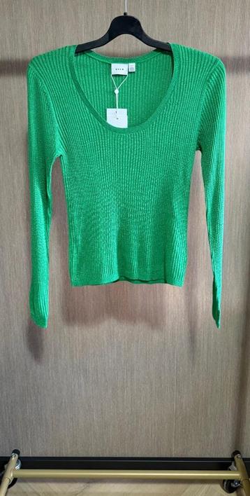 Groene glitter trui top van Vila maat M (K1G) beschikbaar voor biedingen
