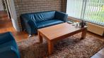Rolf Benz S 322 2,5 zits + fauteuil - Petrol leer, Ophalen, Gebruikt, Metaal, Modern