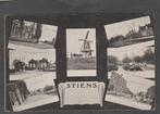 stiens 7 luik  met straatgezichten en molen, Verzamelen, Ansichtkaarten | Nederland, Verzenden, Voor 1920, Ongelopen, Friesland