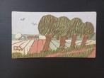 Zweedse Jie Gantofta kunstzinnige landschaps tegel, Ophalen of Verzenden