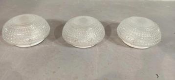 Set van 3 vintage plafondlampen, rond beschikbaar voor biedingen