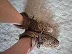 Leren sneakers panterprint, Kleding | Dames, Schoenen, Bruin, Ophalen of Verzenden, Sneakers of Gympen, Gedragen