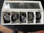 5 herenhorloges 1 dames horloge in doos, Sieraden, Tassen en Uiterlijk, Horloges | Heren, Ophalen of Verzenden, Gebruikt, Overige merken