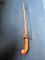 Antieke Kris Dolk met Houten Handvat, Antiek en Kunst, Ophalen of Verzenden