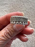 Zilveren Ring met strass Maat 17-18, Gebruikt, Ophalen of Verzenden, 17 tot 18, Dame