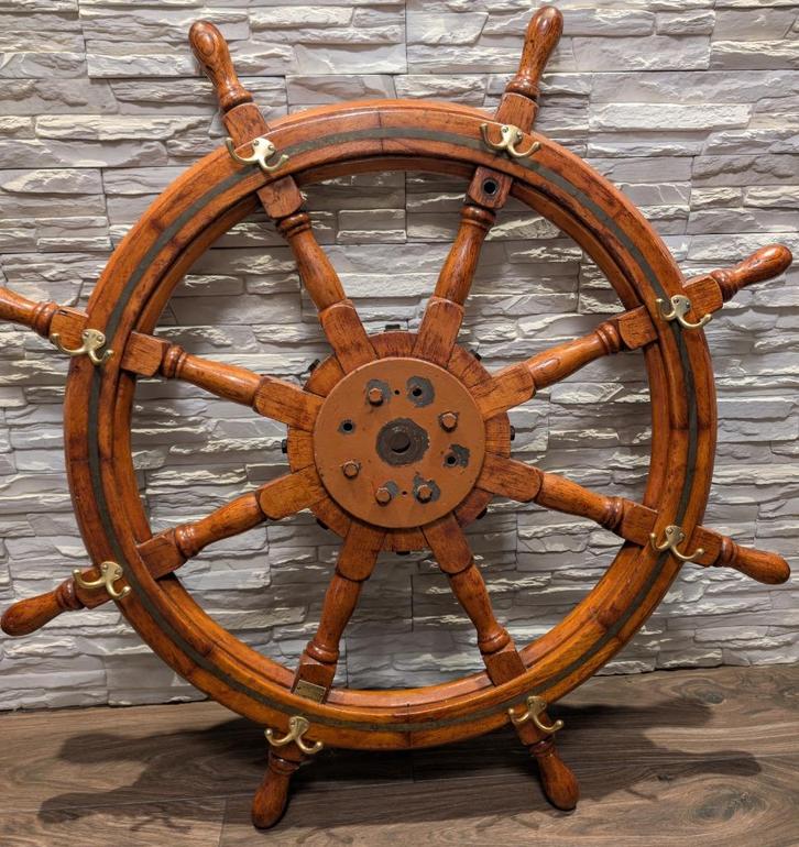 scheeps stuur, Verzamelen, Scheepvaart, Gebruikt, Gebruiksvoorwerp, Motorboot, Ophalen