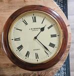 Schoolklok J.W. Benson Wandklok - Klassiek Design, Huis en Inrichting, Ophalen, Zo goed als nieuw, Analoog, Wandklok