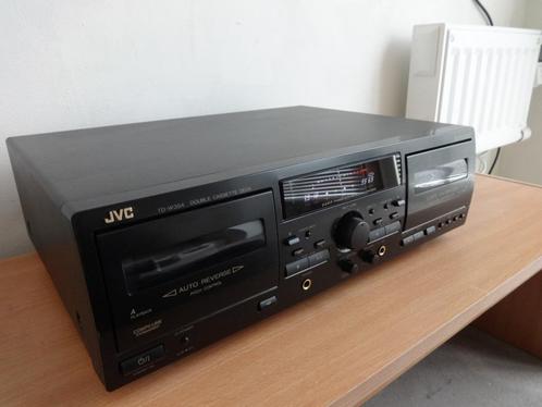 JVC TD-W354, Audio, Tv en Foto, Cassettedecks, Dubbel, JVC, Auto-reverse, Tiptoetsen, High speed dubbing, Tape counter, Ophalen of Verzenden