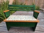 Retro klepbank kind. Orgineel eenden design. Groen/houtkleur, Kinderen en Baby's, Ophalen, Gebruikt, Overige typen