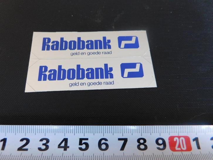 sticker Rabobank geld en goede raad, Verzamelen, Stickers, Zo goed als nieuw, Bedrijf of Vereniging, Ophalen