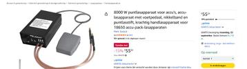 Puntlasser te koop beschikbaar voor biedingen