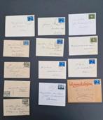13 postzegels met envelop gelopen 1946, Postzegels en Munten, Postzegels | Nederland, Ophalen of Verzenden, Na 1940, Gestempeld