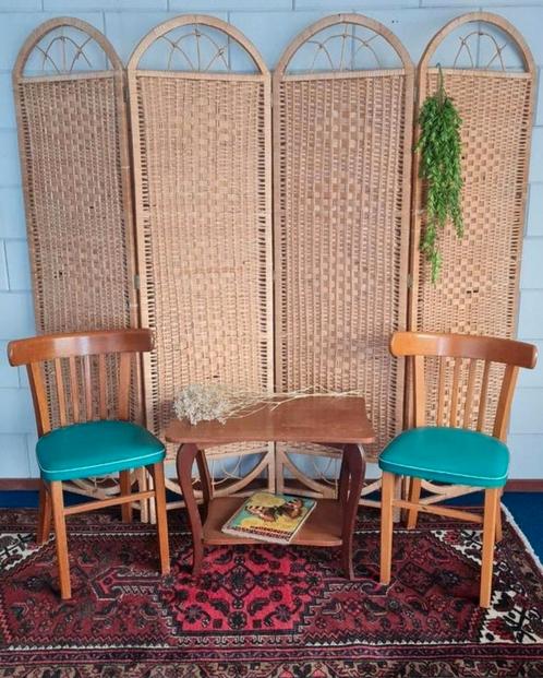 Retro set jaren zestig  Zie omschrijving, Huis en Inrichting, Woonaccessoires | Kamerschermen, Gebruikt, Ophalen