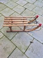 Houten slee met touw, Ophalen of Verzenden, Rugleuning, Gebruikt, Hout