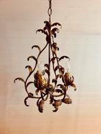 Bronzen kroonluchter met 3 kaarslampen - Italiaanse stijl, Ophalen, Gebruikt, Metaal