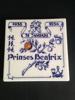 Tegel 1938 31 Januari 1956 H K H Prinses Beatrix, Gebruikt, N.v.t., Ophalen of Verzenden, Nederland