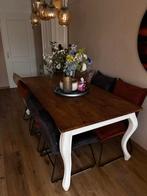 Eettafel Queen Ann stijl, Ophalen, 200 cm of meer, 50 tot 100 cm, Vijf personen of meer