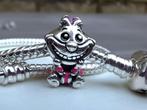 Pandora Disney Alice Cheshire cat poes roze 798850C01 ZGAN!!, Sieraden, Tassen en Uiterlijk, Bedels, Pandora, 1 bedel, Ophalen of Verzenden