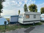 Mooie zgoh en complete caravan met voortent luifel uitbouw, Caravans en Kamperen, Caravans, Vast bed, 75 kg, Treinzit, Particulier