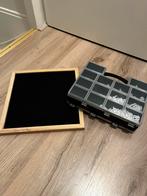 Letterbord met houten lijst + letters (incl. opbergdoos), Ophalen of Verzenden, Nieuw