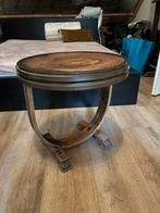 Art deco tafeltje, Minder dan 55 cm, Gebruikt, Art deco, Rond