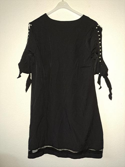 zwarte shein jurk maat 38 #1, Kleding | Dames, Jurken, Zo goed als nieuw, Maat 38/40 (M), Zwart, Knielengte, Ophalen of Verzenden