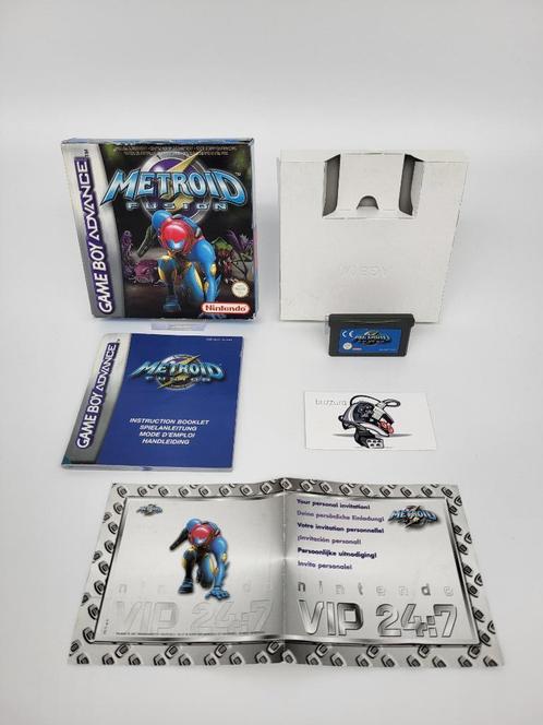 Metroid Fusion CIB incl VIP Invitation Game Boy Advance GBA, Spelcomputers en Games, Games | Nintendo Game Boy, Gebruikt, Ophalen of Verzenden