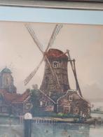 Kleurenets molens in Holland LOUIS DAUPHIN (1885 - 1926), Antiek en Kunst, Kunst | Etsen en Gravures, Ophalen