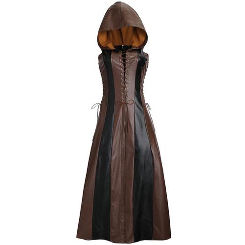 Middeleeuwse leren jurk (gothic steampunk bruine zwarte), Kleding | Dames, Carnavalskleding en Feestkleding, Nieuw, Kleding, Historisch