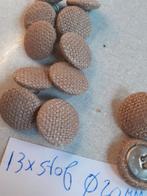 Knopen stof 13x, Hobby en Vrije tijd, Ophalen, Gebruikt, Knoop of Knopen