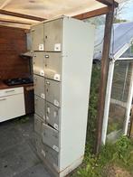 Vintage Metalen Schoolkluisjes - Industrieel, Huis en Inrichting, Kasten | Lockerkasten, Ophalen, Gebruikt