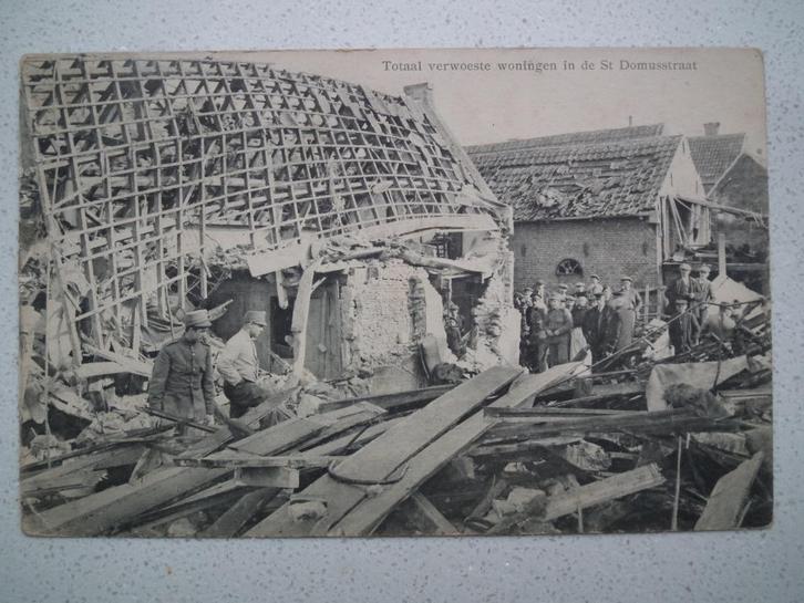 ZIERIKZEE BOMBARDEMENT 1917 WO1 MOBILISATIE VLIEGTUIG BOMMEN, Verzamelen, Ansichtkaarten | Nederland, Gelopen, Zeeland, Voor 1920