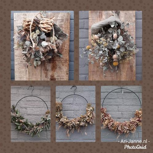 30%KORTING! Landelijke groendecoraties, droogbloemen, Huis en Inrichting, Woonaccessoires | Droogbloemen, Nieuw, Ophalen of Verzenden