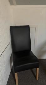 Leren stoelen, Huis en Inrichting, Stoelen, Ophalen, Gebruikt, Bruin, Leer