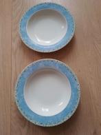 2 Diepe Borden AH Arzberg Servies - Groen/Blauw, Ophalen of Verzenden