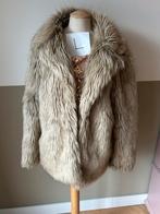 Beige/Bruine Bontjas - Maat L, Ophalen of Verzenden, Zo goed als nieuw, Maat 42/44 (L)